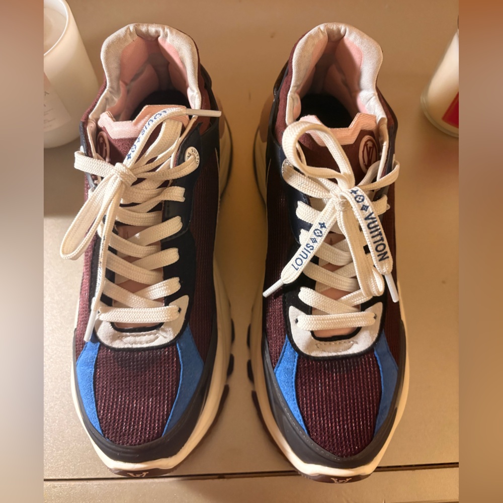 Louis Vuitton Maroon and Navy Sneakers